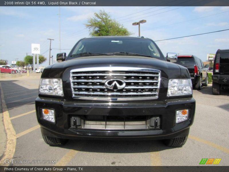 Liquid Onyx Black / Charcoal 2008 Infiniti QX 56 4WD
