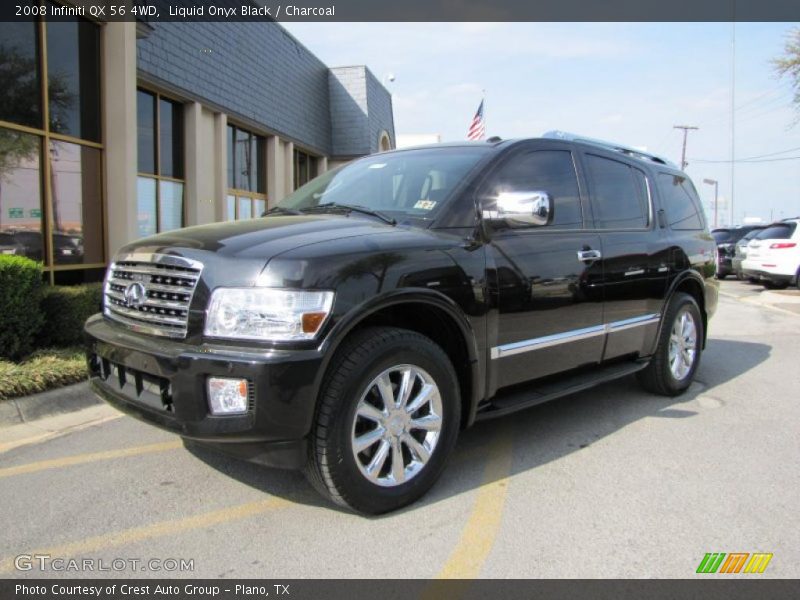 Liquid Onyx Black / Charcoal 2008 Infiniti QX 56 4WD
