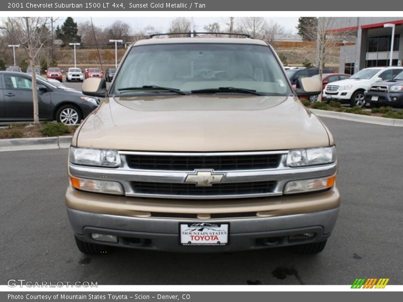Sunset Gold Metallic / Tan 2001 Chevrolet Suburban 1500 LT 4x4