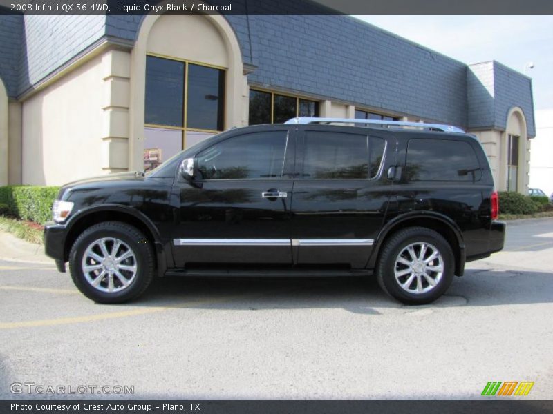 Liquid Onyx Black / Charcoal 2008 Infiniti QX 56 4WD