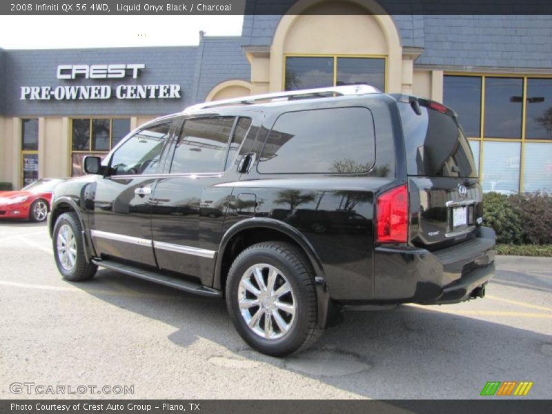 Liquid Onyx Black / Charcoal 2008 Infiniti QX 56 4WD
