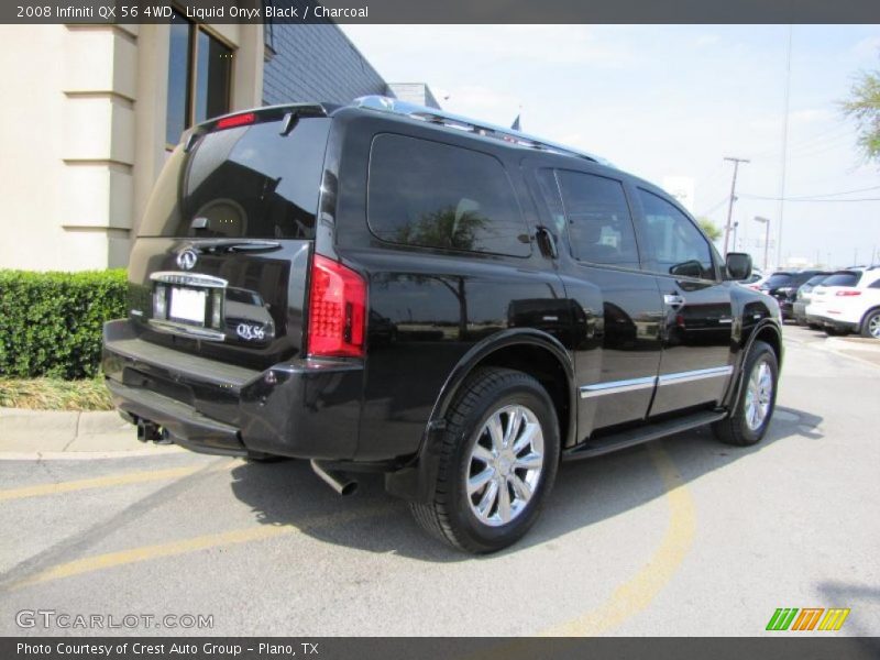 Liquid Onyx Black / Charcoal 2008 Infiniti QX 56 4WD
