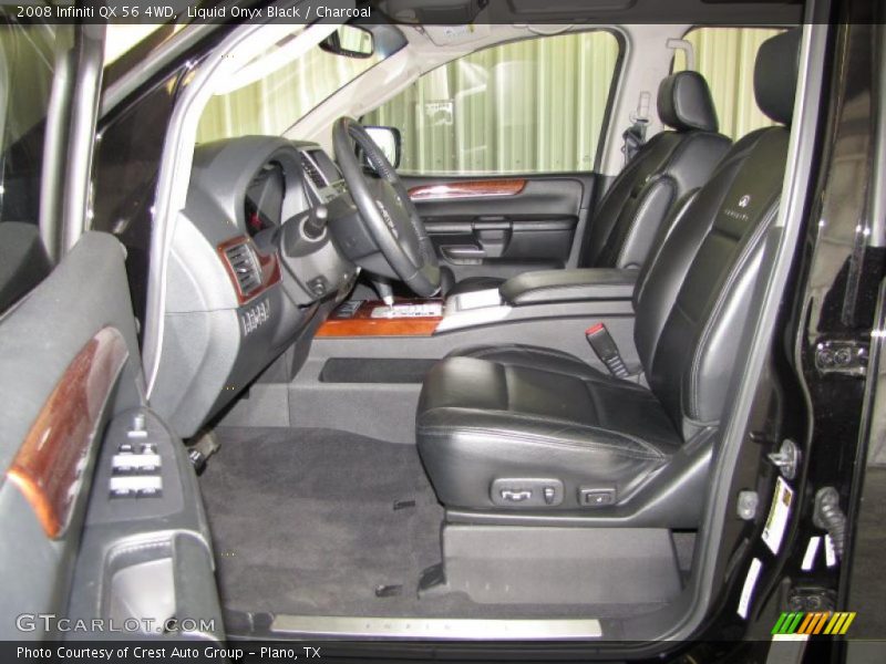 Liquid Onyx Black / Charcoal 2008 Infiniti QX 56 4WD