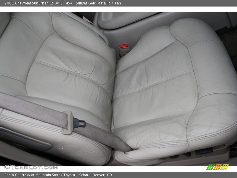 Sunset Gold Metallic / Tan 2001 Chevrolet Suburban 1500 LT 4x4