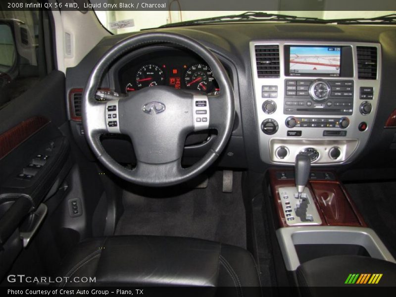 Liquid Onyx Black / Charcoal 2008 Infiniti QX 56 4WD