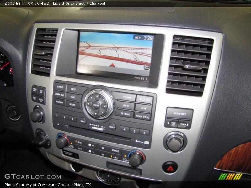 Liquid Onyx Black / Charcoal 2008 Infiniti QX 56 4WD