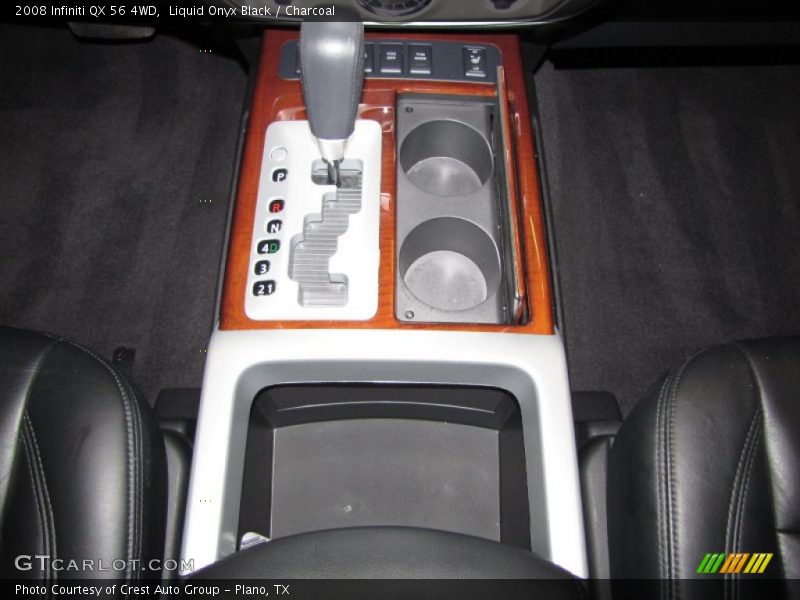 Liquid Onyx Black / Charcoal 2008 Infiniti QX 56 4WD