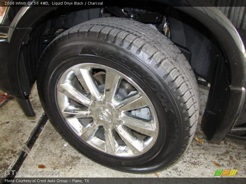 Liquid Onyx Black / Charcoal 2008 Infiniti QX 56 4WD