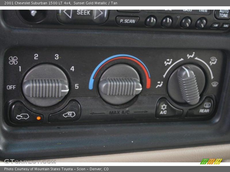 Controls of 2001 Suburban 1500 LT 4x4
