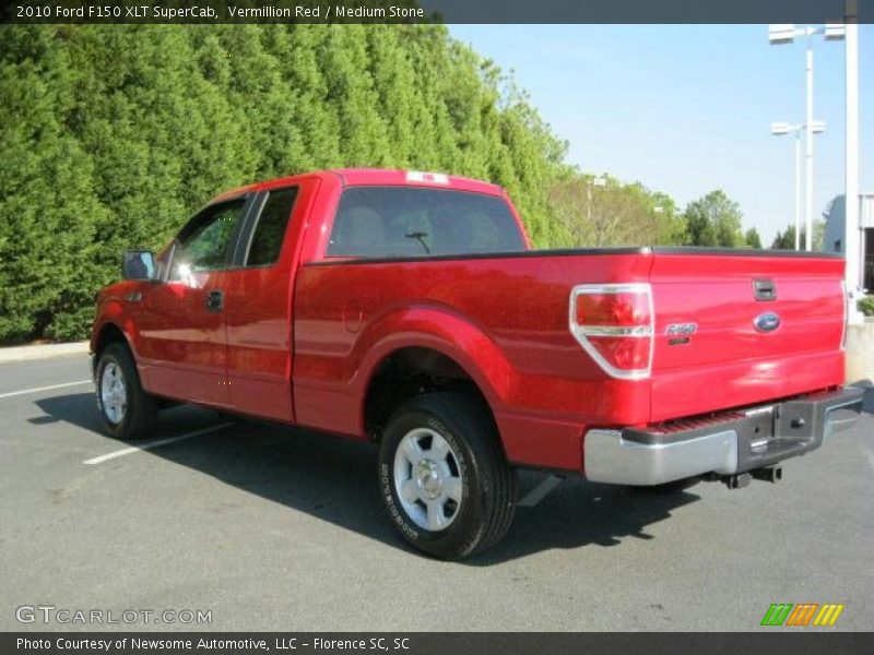 Vermillion Red / Medium Stone 2010 Ford F150 XLT SuperCab