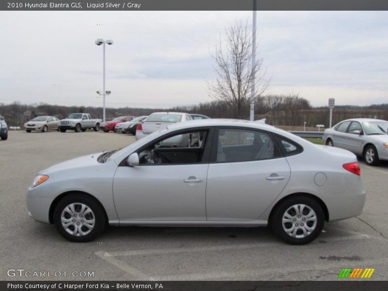 Liquid Silver / Gray 2010 Hyundai Elantra GLS