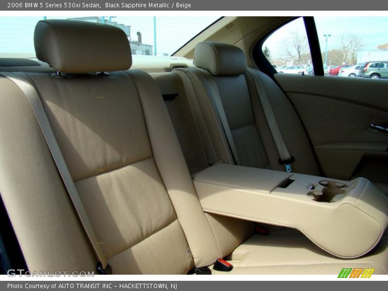 Black Sapphire Metallic / Beige 2006 BMW 5 Series 530xi Sedan