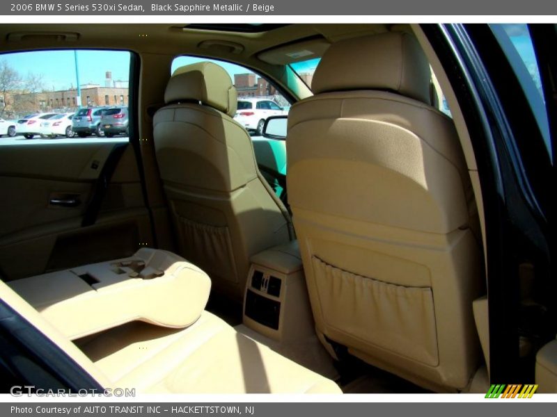 Black Sapphire Metallic / Beige 2006 BMW 5 Series 530xi Sedan