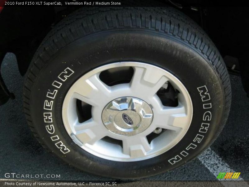 Vermillion Red / Medium Stone 2010 Ford F150 XLT SuperCab