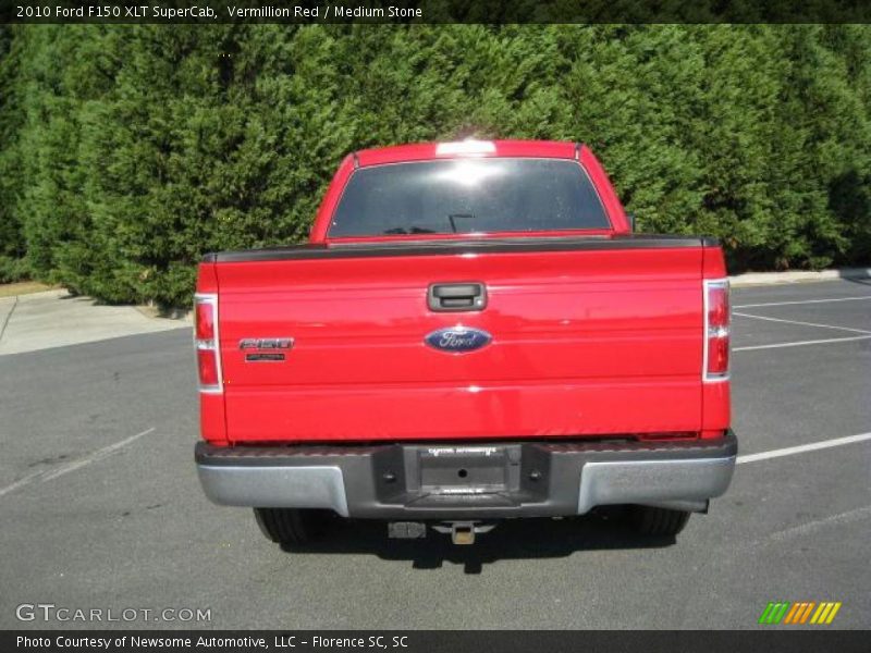 Vermillion Red / Medium Stone 2010 Ford F150 XLT SuperCab