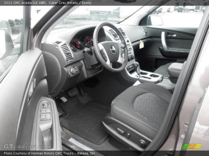 Cyber Gray Metallic / Ebony 2011 GMC Acadia SLE AWD