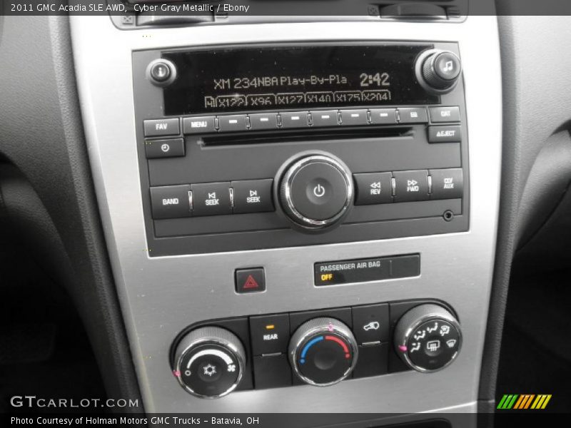 Controls of 2011 Acadia SLE AWD