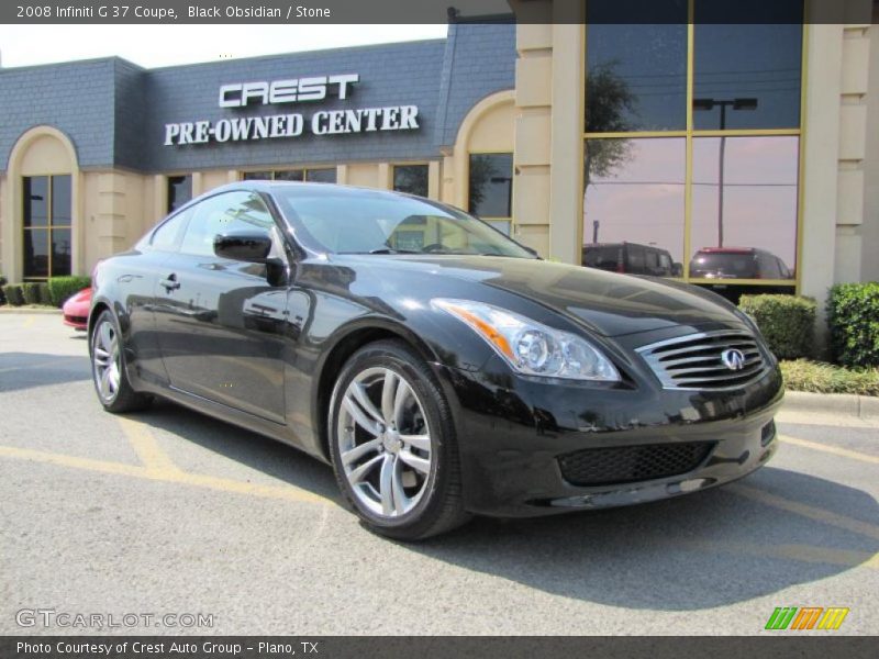 Black Obsidian / Stone 2008 Infiniti G 37 Coupe