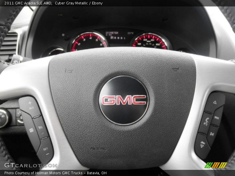 Cyber Gray Metallic / Ebony 2011 GMC Acadia SLE AWD