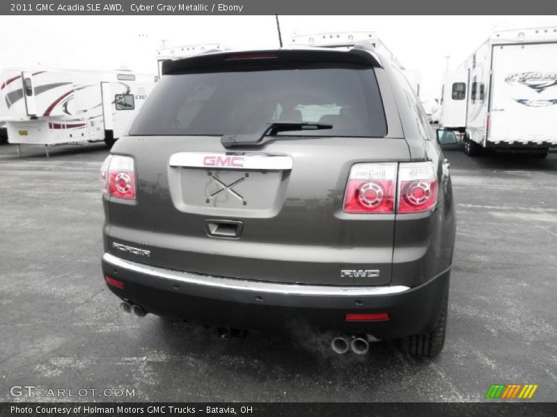 Cyber Gray Metallic / Ebony 2011 GMC Acadia SLE AWD