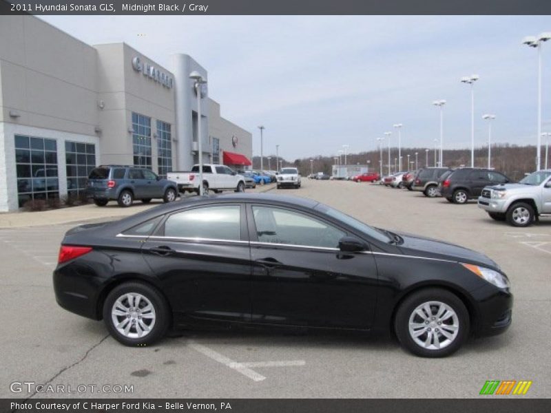 Midnight Black / Gray 2011 Hyundai Sonata GLS