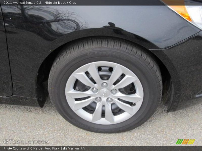 Midnight Black / Gray 2011 Hyundai Sonata GLS