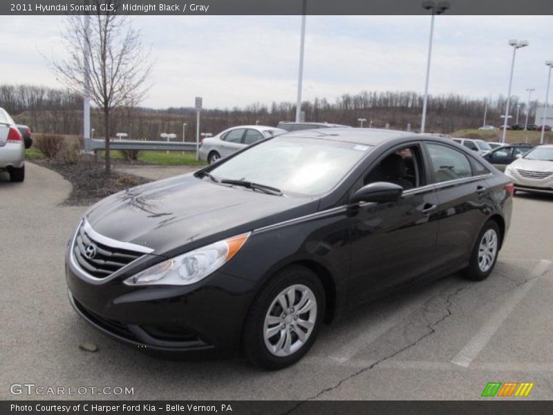 Midnight Black / Gray 2011 Hyundai Sonata GLS