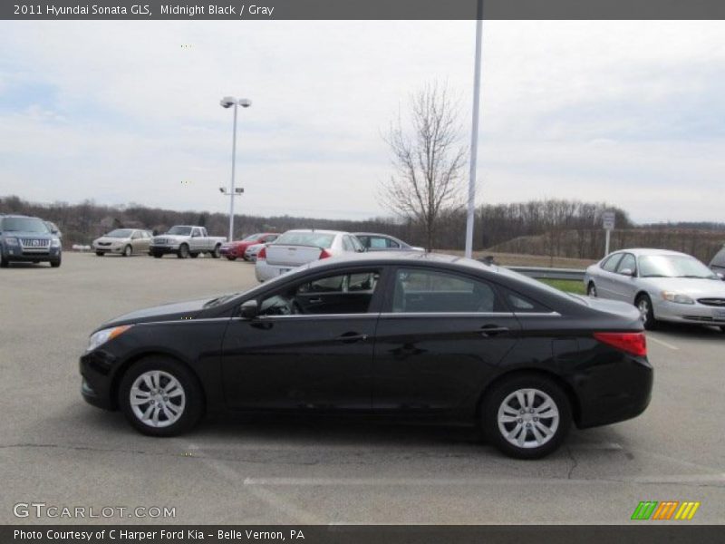 Midnight Black / Gray 2011 Hyundai Sonata GLS