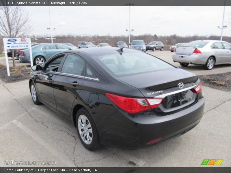 Midnight Black / Gray 2011 Hyundai Sonata GLS