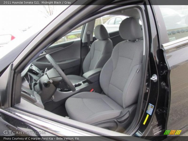 Midnight Black / Gray 2011 Hyundai Sonata GLS