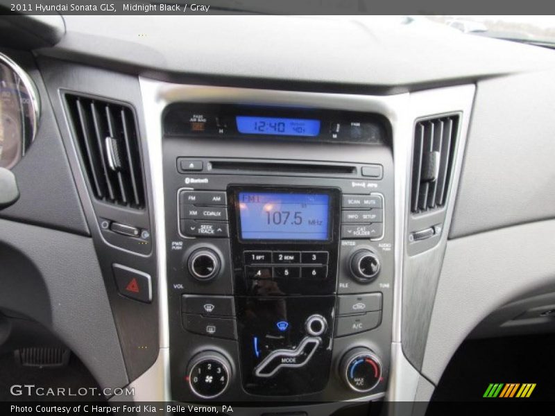 Midnight Black / Gray 2011 Hyundai Sonata GLS