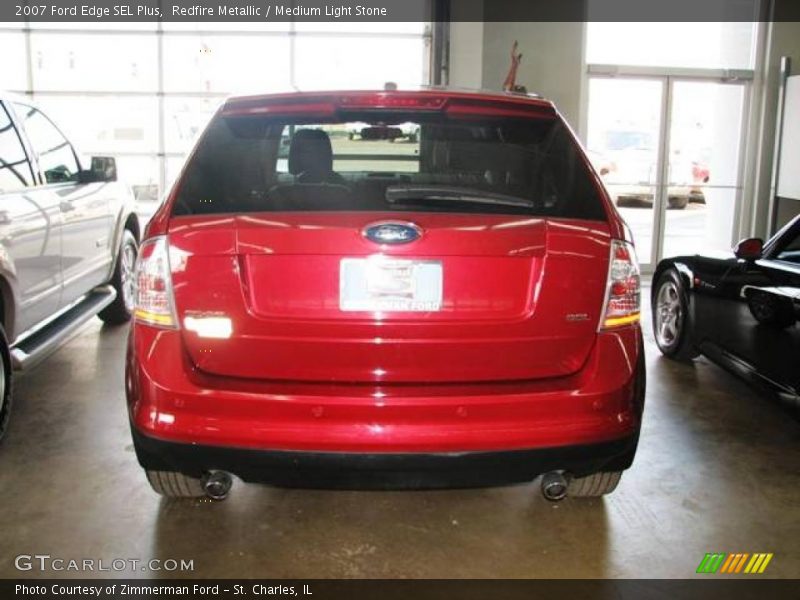 Redfire Metallic / Medium Light Stone 2007 Ford Edge SEL Plus