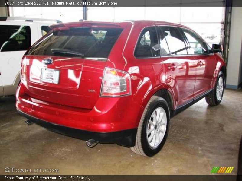 Redfire Metallic / Medium Light Stone 2007 Ford Edge SEL Plus