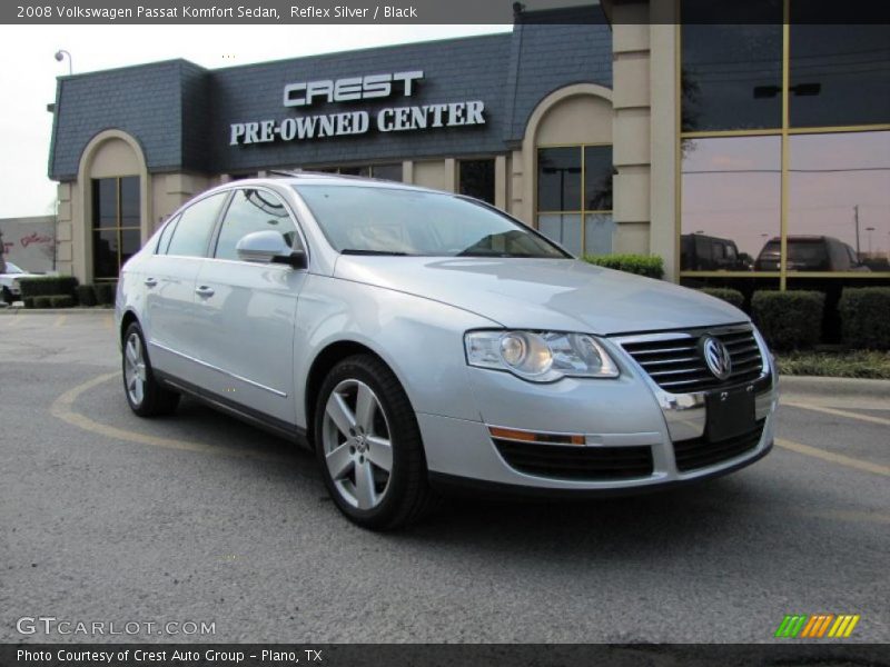 Reflex Silver / Black 2008 Volkswagen Passat Komfort Sedan