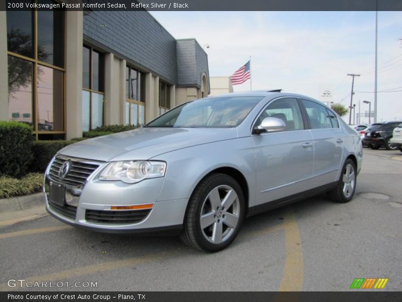 Reflex Silver / Black 2008 Volkswagen Passat Komfort Sedan