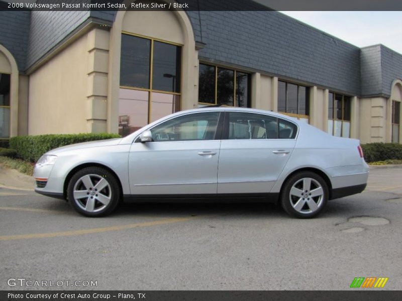 Reflex Silver / Black 2008 Volkswagen Passat Komfort Sedan