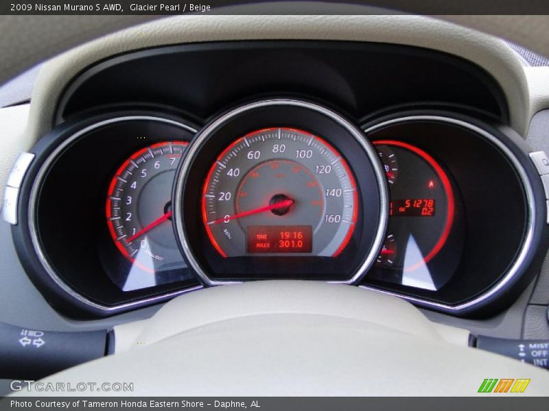 Glacier Pearl / Beige 2009 Nissan Murano S AWD