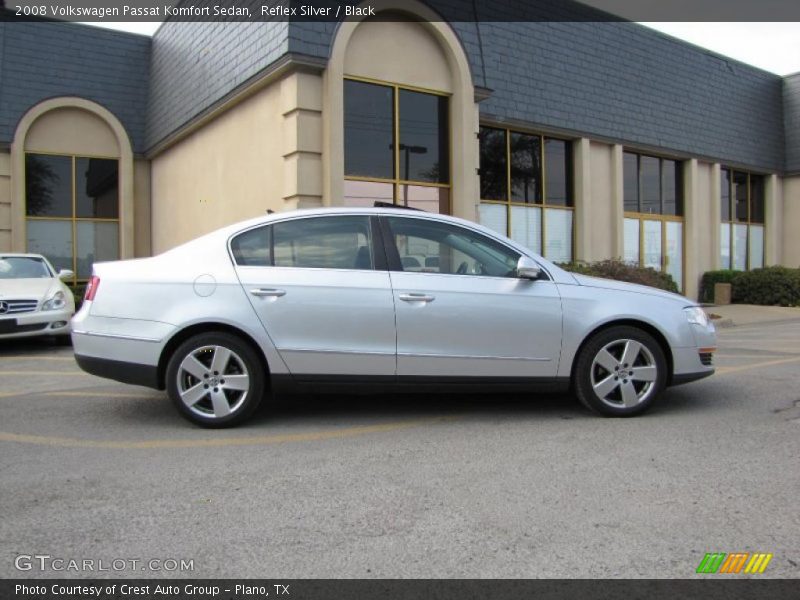 Reflex Silver / Black 2008 Volkswagen Passat Komfort Sedan