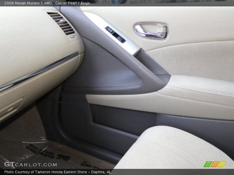 Glacier Pearl / Beige 2009 Nissan Murano S AWD