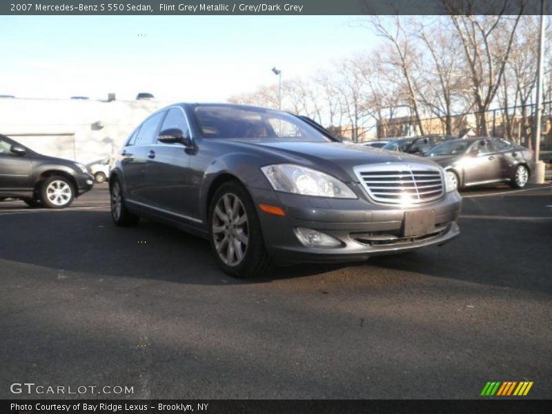 Flint Grey Metallic / Grey/Dark Grey 2007 Mercedes-Benz S 550 Sedan