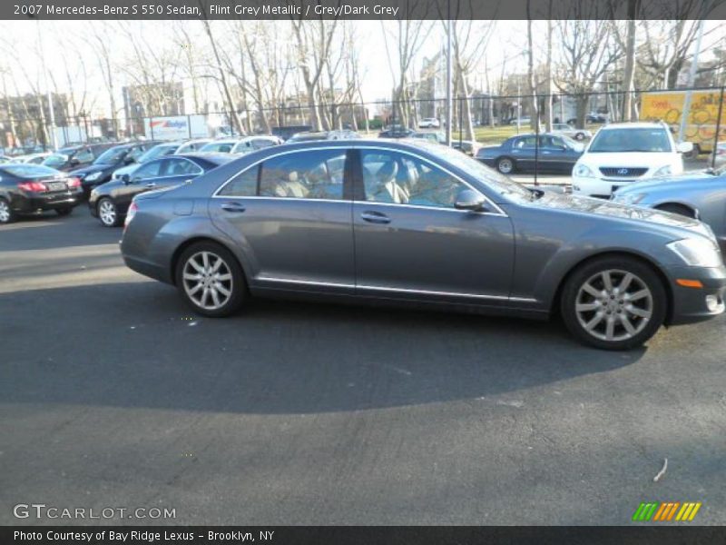Flint Grey Metallic / Grey/Dark Grey 2007 Mercedes-Benz S 550 Sedan