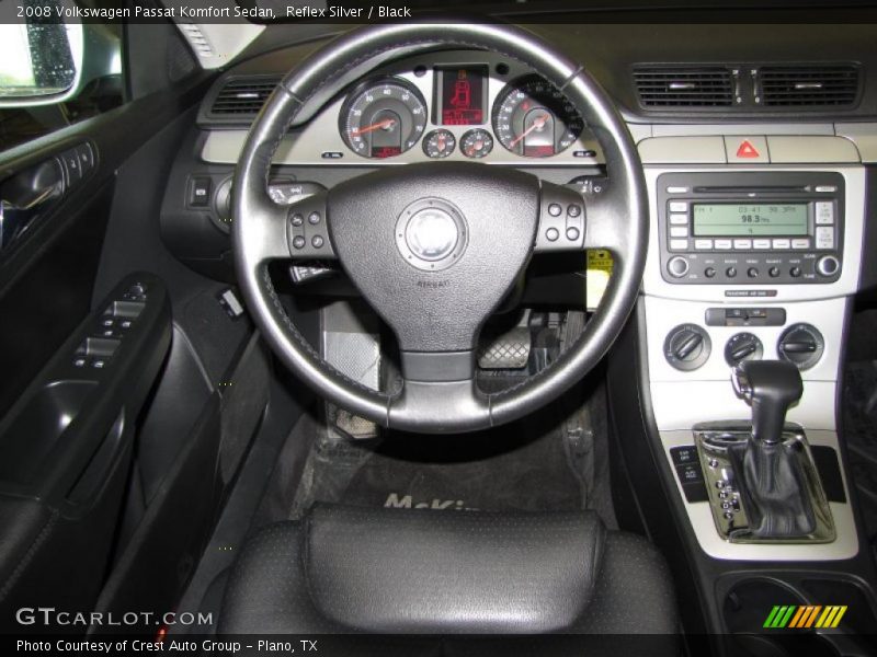 Reflex Silver / Black 2008 Volkswagen Passat Komfort Sedan