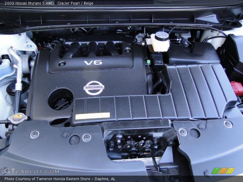 Glacier Pearl / Beige 2009 Nissan Murano S AWD