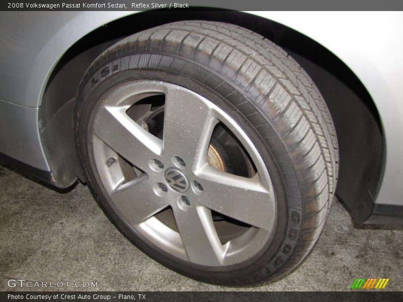 Reflex Silver / Black 2008 Volkswagen Passat Komfort Sedan