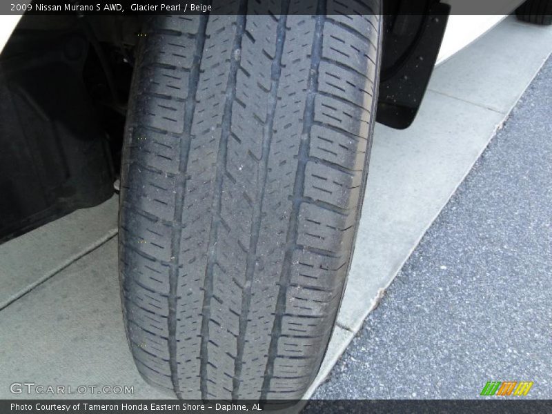 Glacier Pearl / Beige 2009 Nissan Murano S AWD