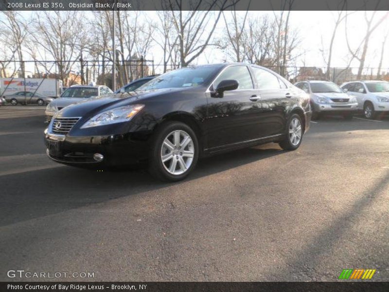 Obsidian Black / Black 2008 Lexus ES 350