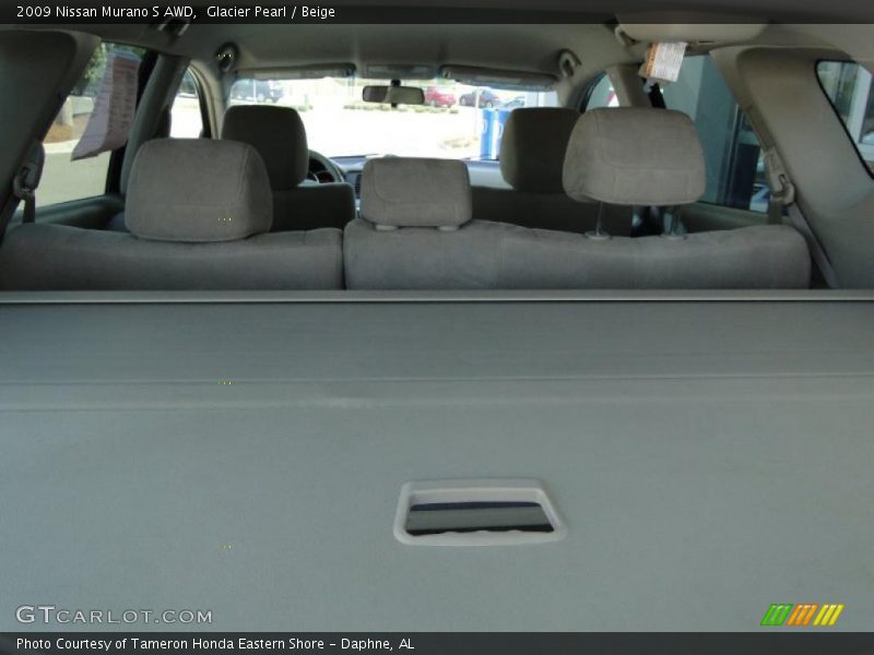 Glacier Pearl / Beige 2009 Nissan Murano S AWD