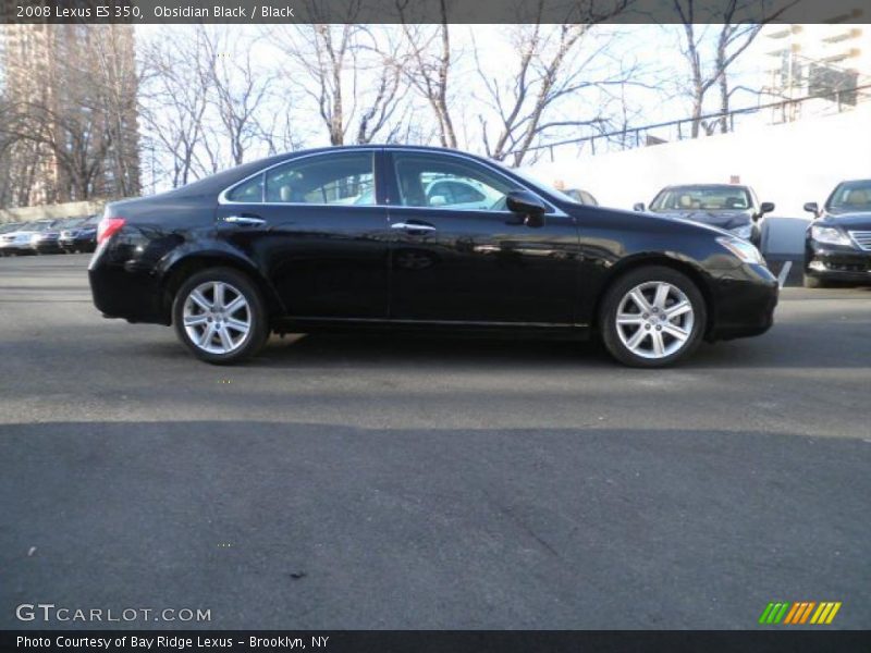 Obsidian Black / Black 2008 Lexus ES 350