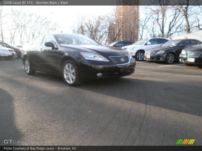 Obsidian Black / Black 2008 Lexus ES 350