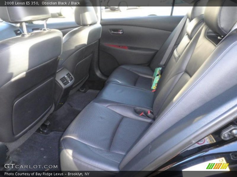 Obsidian Black / Black 2008 Lexus ES 350